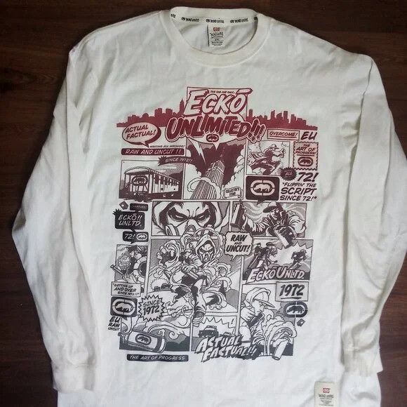 Ecko Unltd. Vintage Ecko Unlimited Art Of Progress Long Sleeve T-Shirt Size US XXL / EU 58 / 5 - 2 Thumbnail