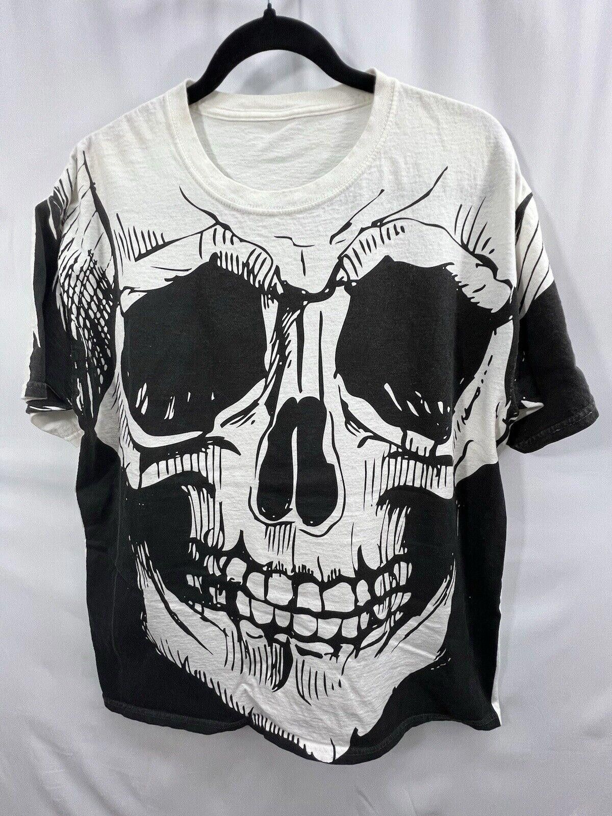 Designer Y2K Skull Full Print Grunge Mall Goth Skeleton (LARGE) Size US L / EU 52-54 / 3 - 1 Thumbnail