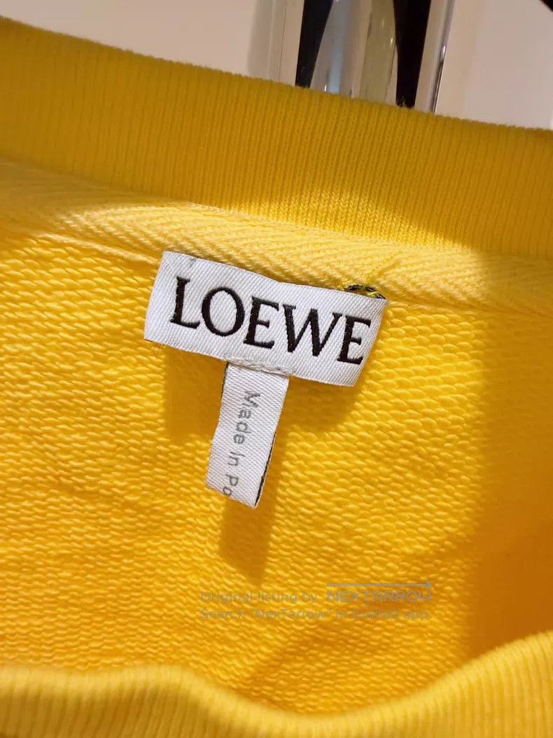 Loewe Loewe Embroidered Logo Yellow Patchwork Hoodie Size S / US 4 / IT 40 - 8 Thumbnail