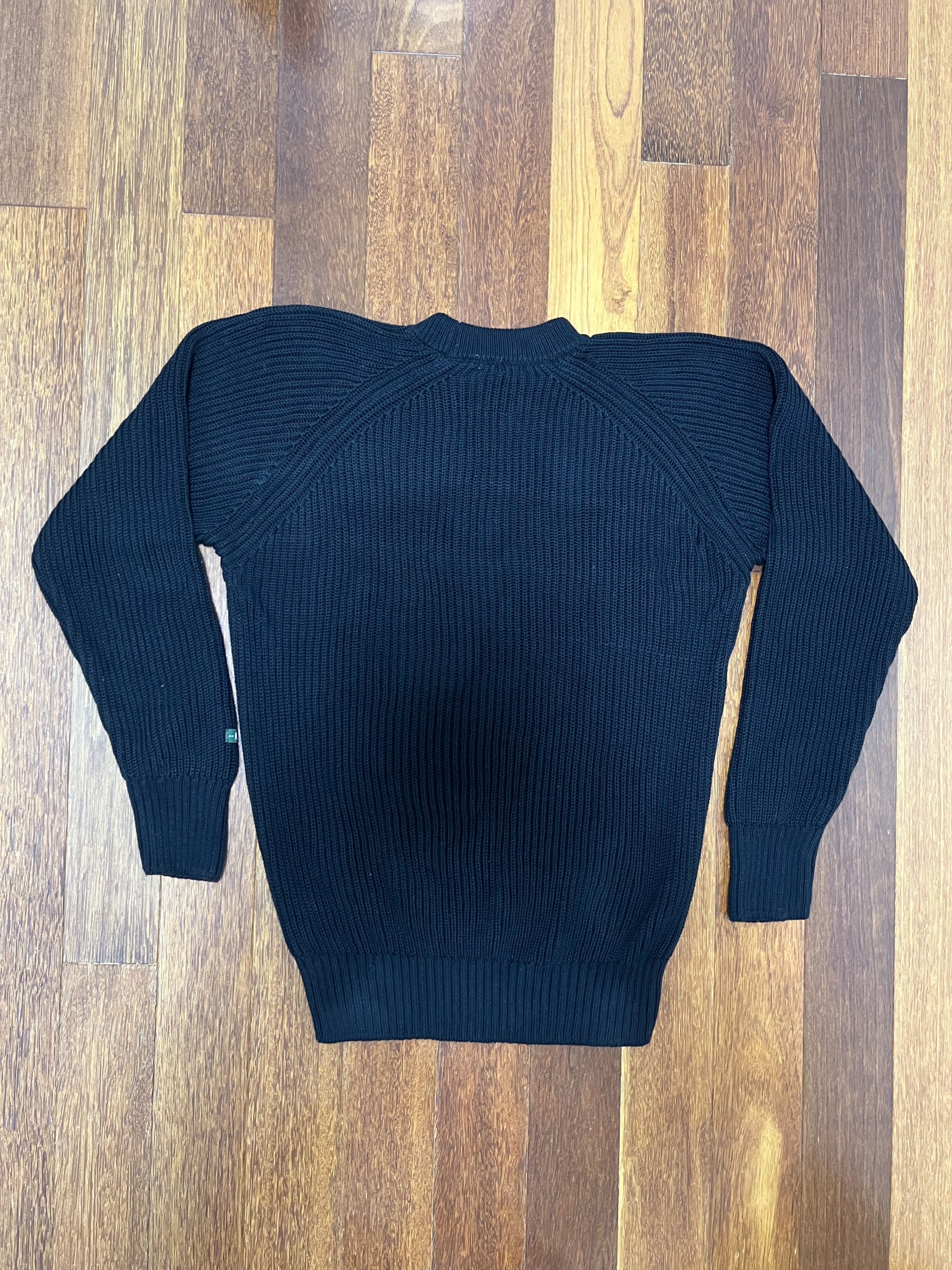 Knickerbocker Mfg Co 💚 Knickerbocker Heavy Rib Cotton Sweater Black Medium NEW Size US M / EU 48-50 / 2 - 4 Thumbnail