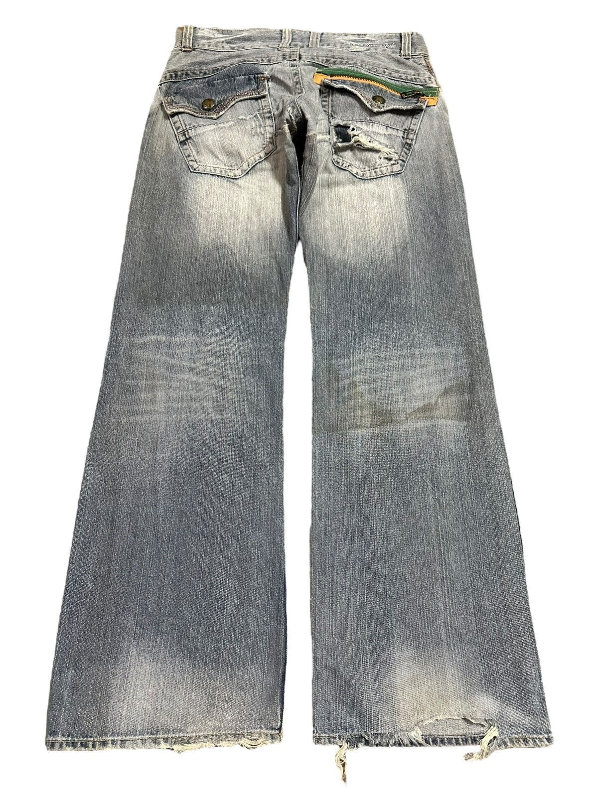 Evisu Vintage Japanese Brand Blue Faded Wash Style Baggy Jeans Size US 33 - 2 Thumbnail