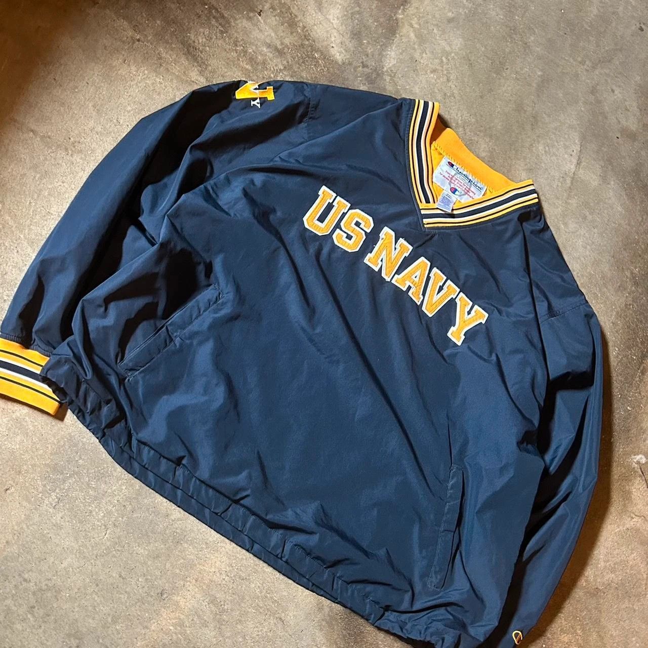 Champion Vintage Navy and yellow Champion US Navy windbreaker Size US XL / EU 56 / 4 - 1 Thumbnail