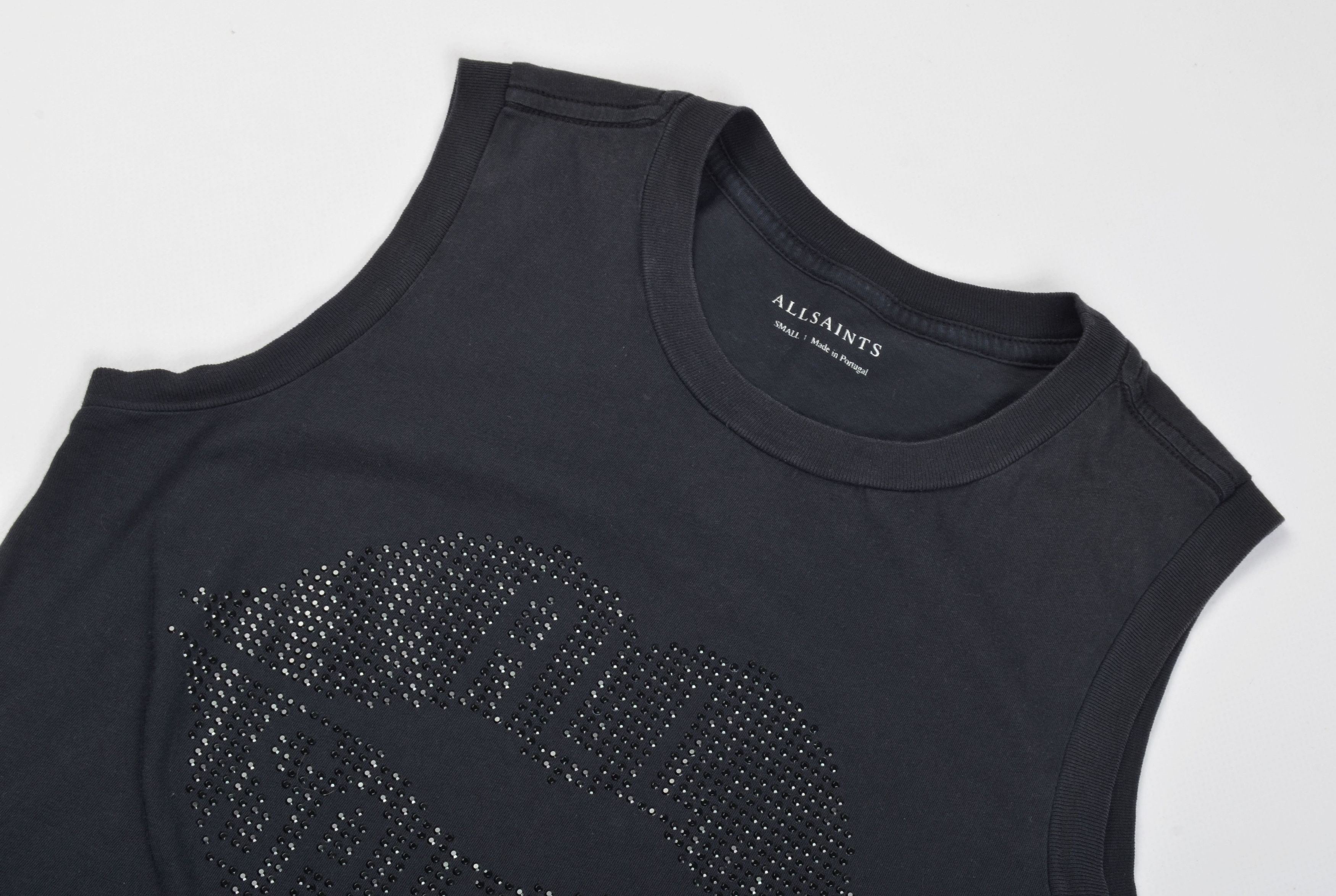 Allsaints Allsaints Sleeveless Crystal Lips Logo Top Size S / US 4 / IT 40 - 2 Thumbnail