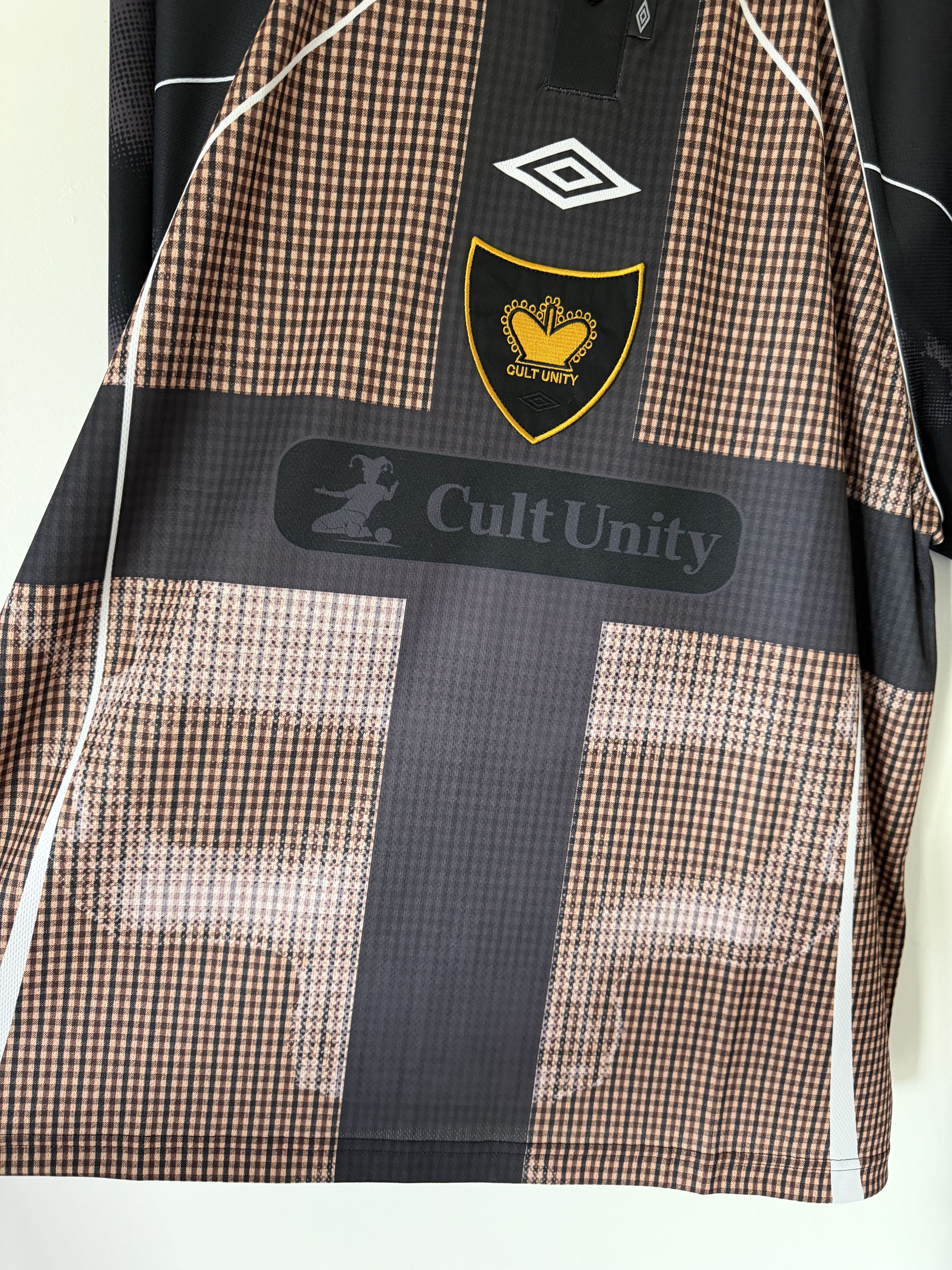 Umbro Penalty Culture Cult Unity Check Polo in Beige