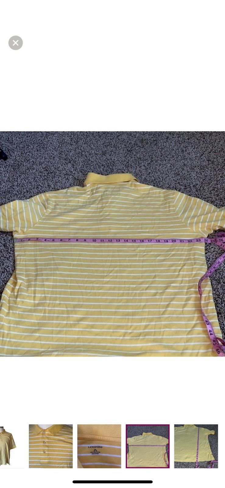 Lands' End Lands end XL striped polo shirt Size US XL / EU 56 / 4 - 2 Thumbnail