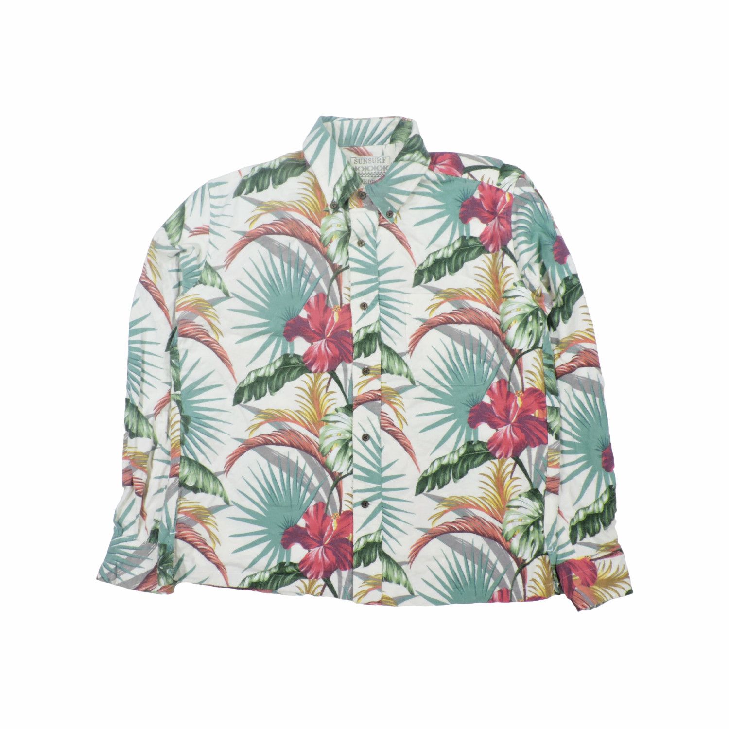 Sun Surf SUN SURF HAWAIIAN TROPICAL FLORAL HIBISCUS PATTERN SHIRT Size US M / EU 48-50 / 2 - 1 Thumbnail