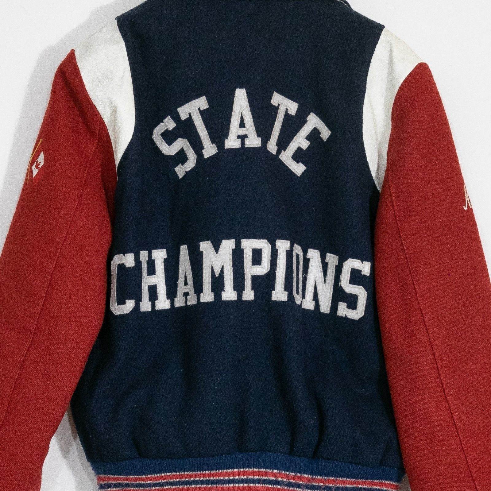 Vintage Vintage 90s Massachusetts Teddy Style Varsity Jacket Medium Size US M / EU 48-50 / 2 - 11 Thumbnail