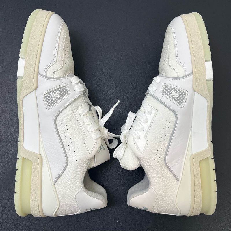 Louis Vuitton Louis Vuitton White Cement Low-Top Fashion Sneakers -2508 Size US 9.5 / EU 42-43 - 7 Thumbnail