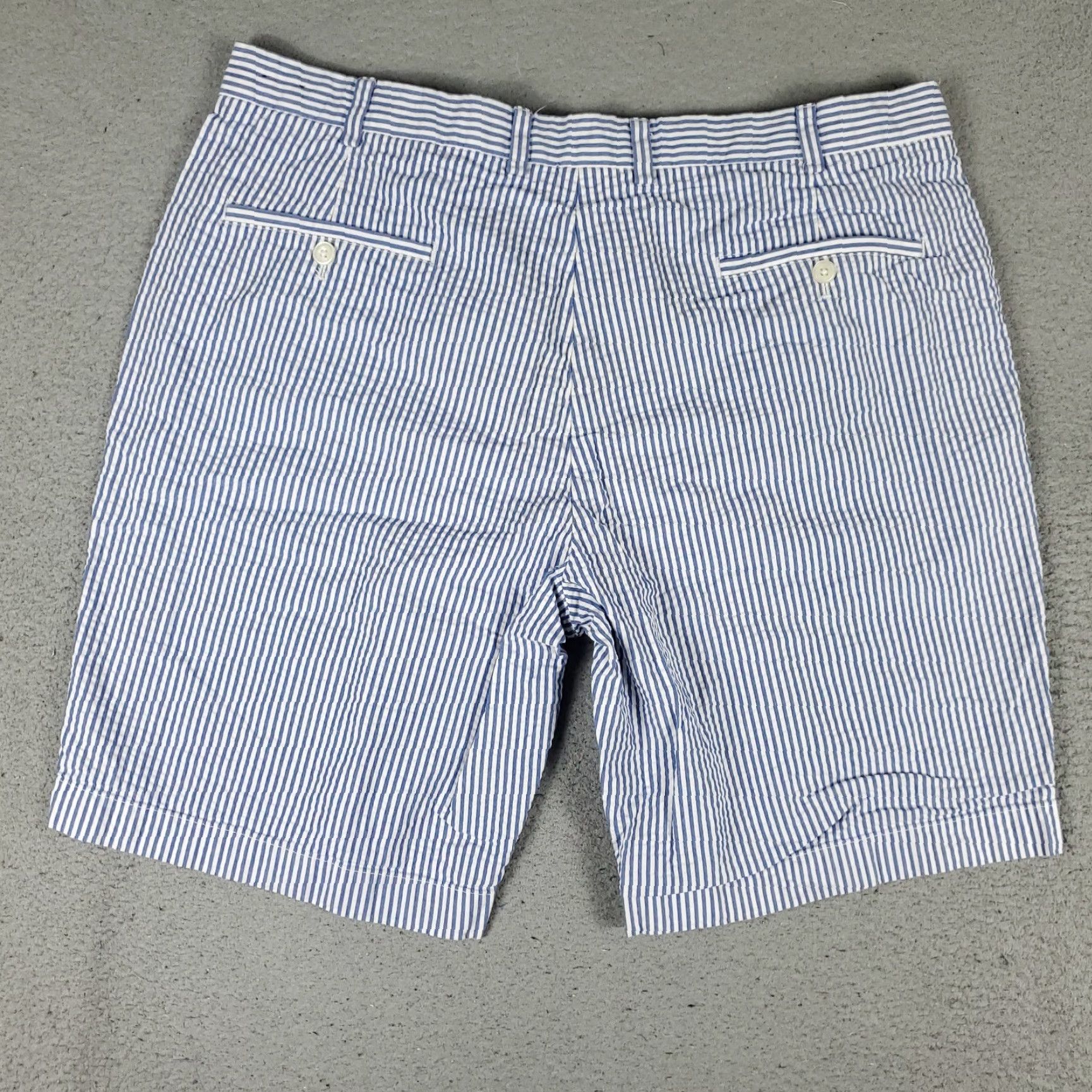 Brooks Brothers VINTAGE Brooks Brothers Men's Chino Shorts Size 40 Blue Stripe Flat Front Cotton Summer Size US 40 / EU 56 - 7 Thumbnail