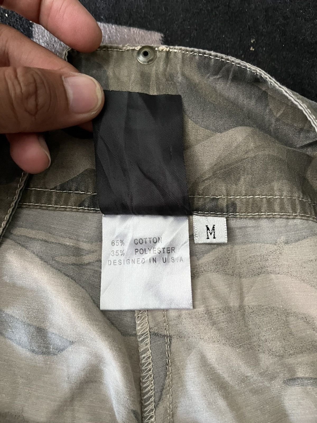 GOA Vintage buddha hood flare camo studed cargo pants Size US 31 - 6 Thumbnail
