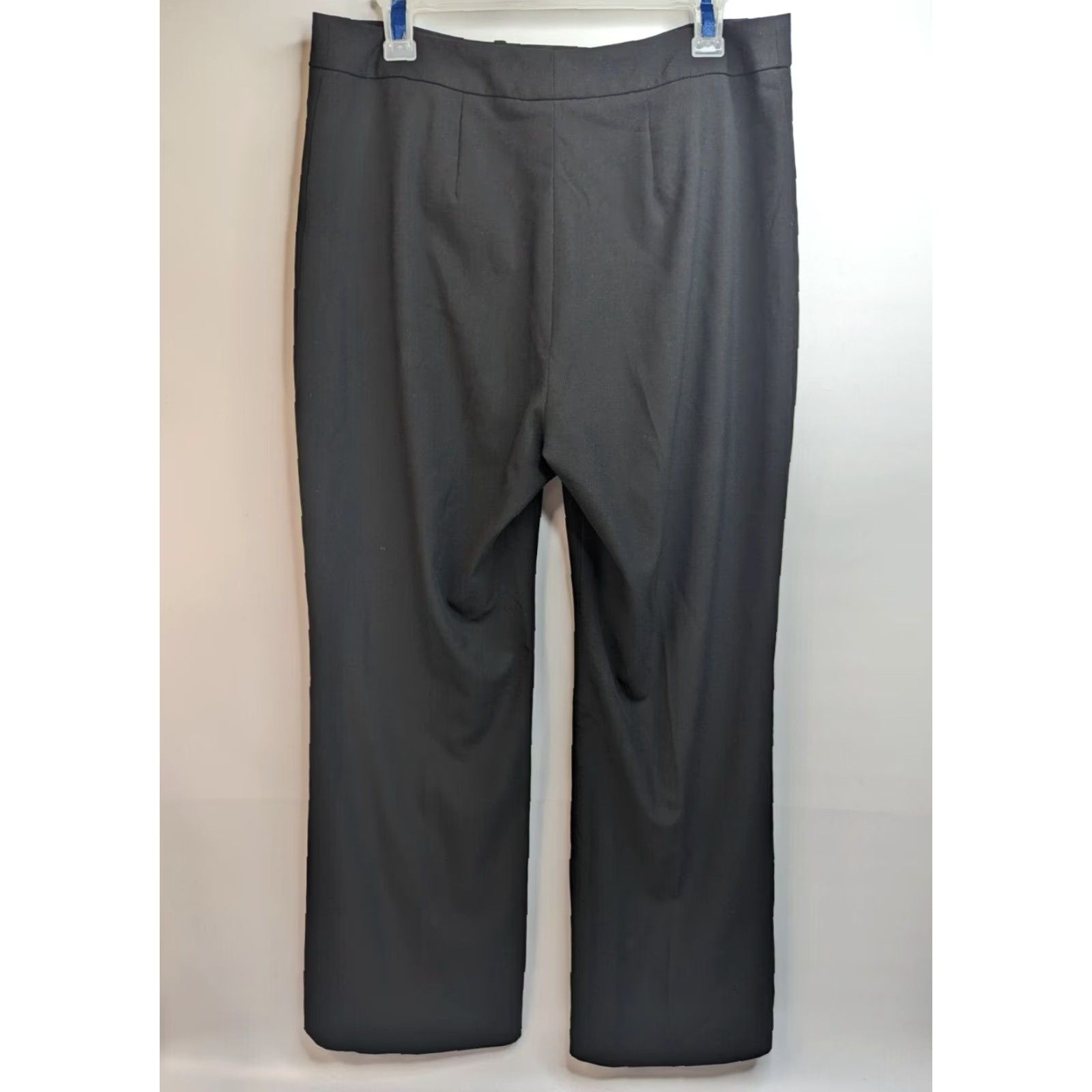 Talbots Talbots Black Pants Womens 12 Casual Business Career Trouser Straight Leg High Rise 30 in Inseam 33 in Waist Regular Stretch Size 24" / US 00 / IT 34 - 6 Thumbnail