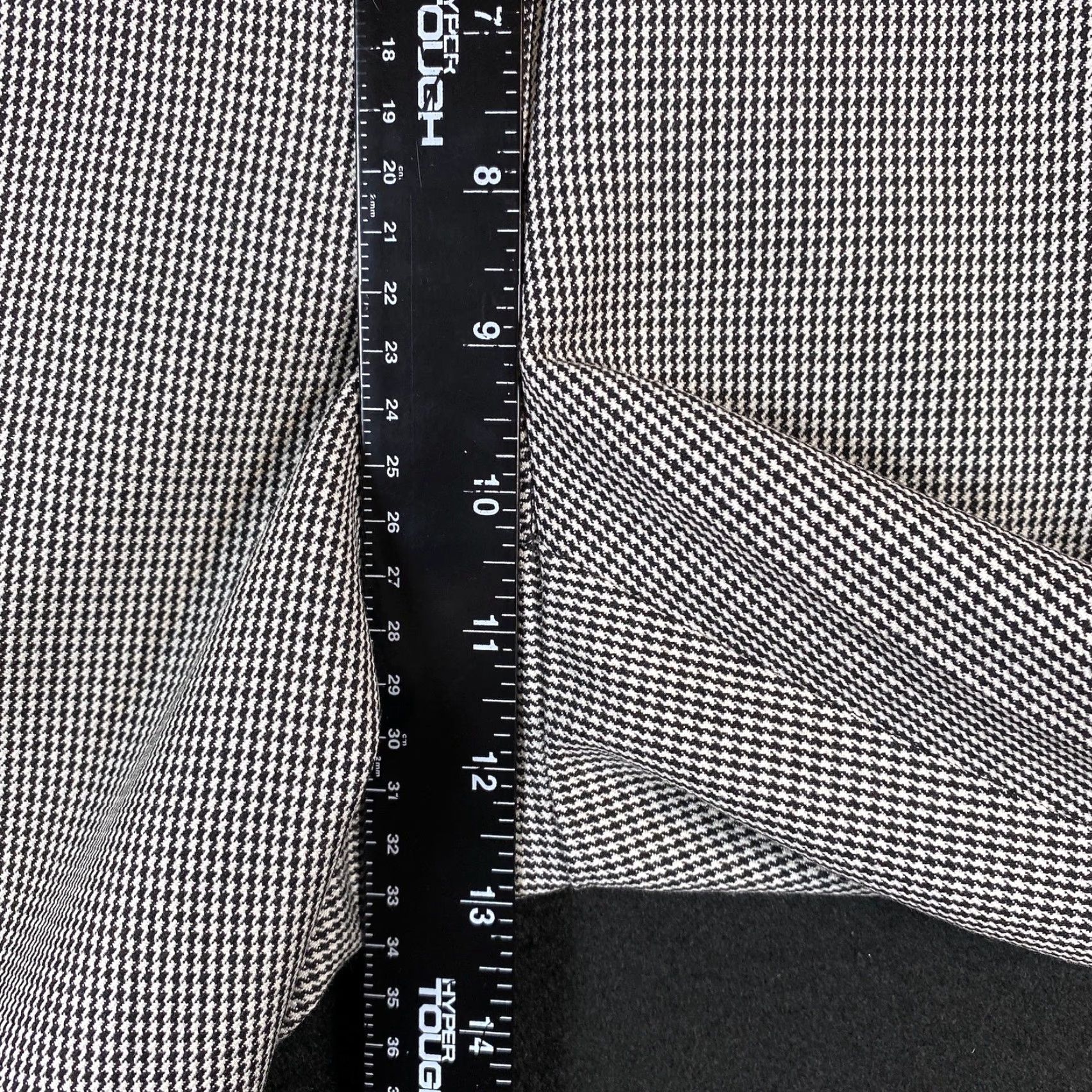 Vintage Chicos Pants Women's Black White Straight Workwear Career Business Stretch 34 in waist 32 in inseam M Regular Twill Dress Pants Size 24" / US 00 / IT 34 - 7 Thumbnail