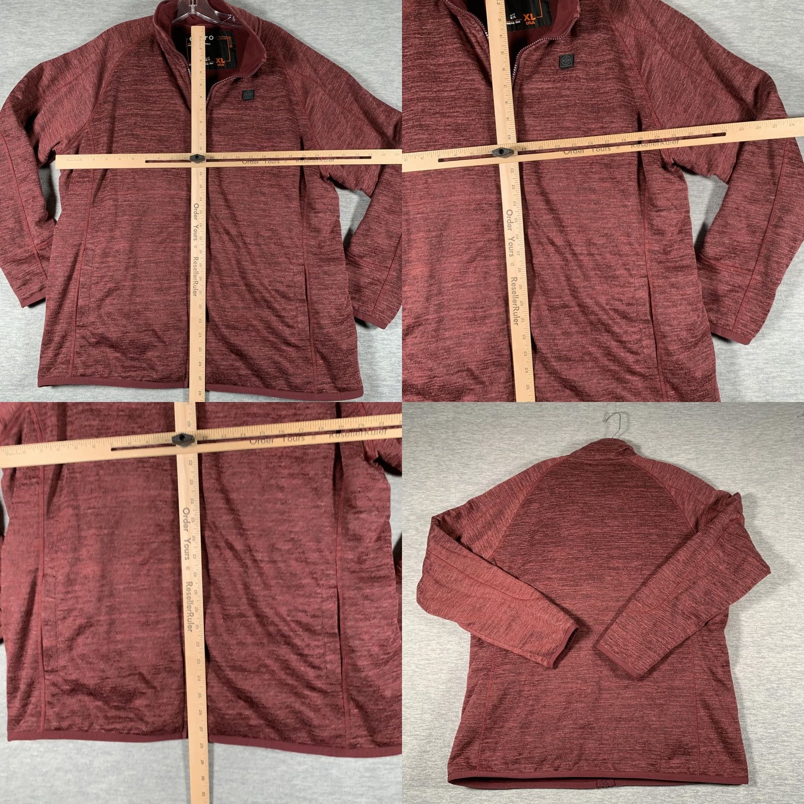 Vintage Ororo Heated Jacket Mens XL Red Fleece Full Zip Battery Pack Included Warm Jacket Size US XL / EU 56 / 4 - 8 Thumbnail