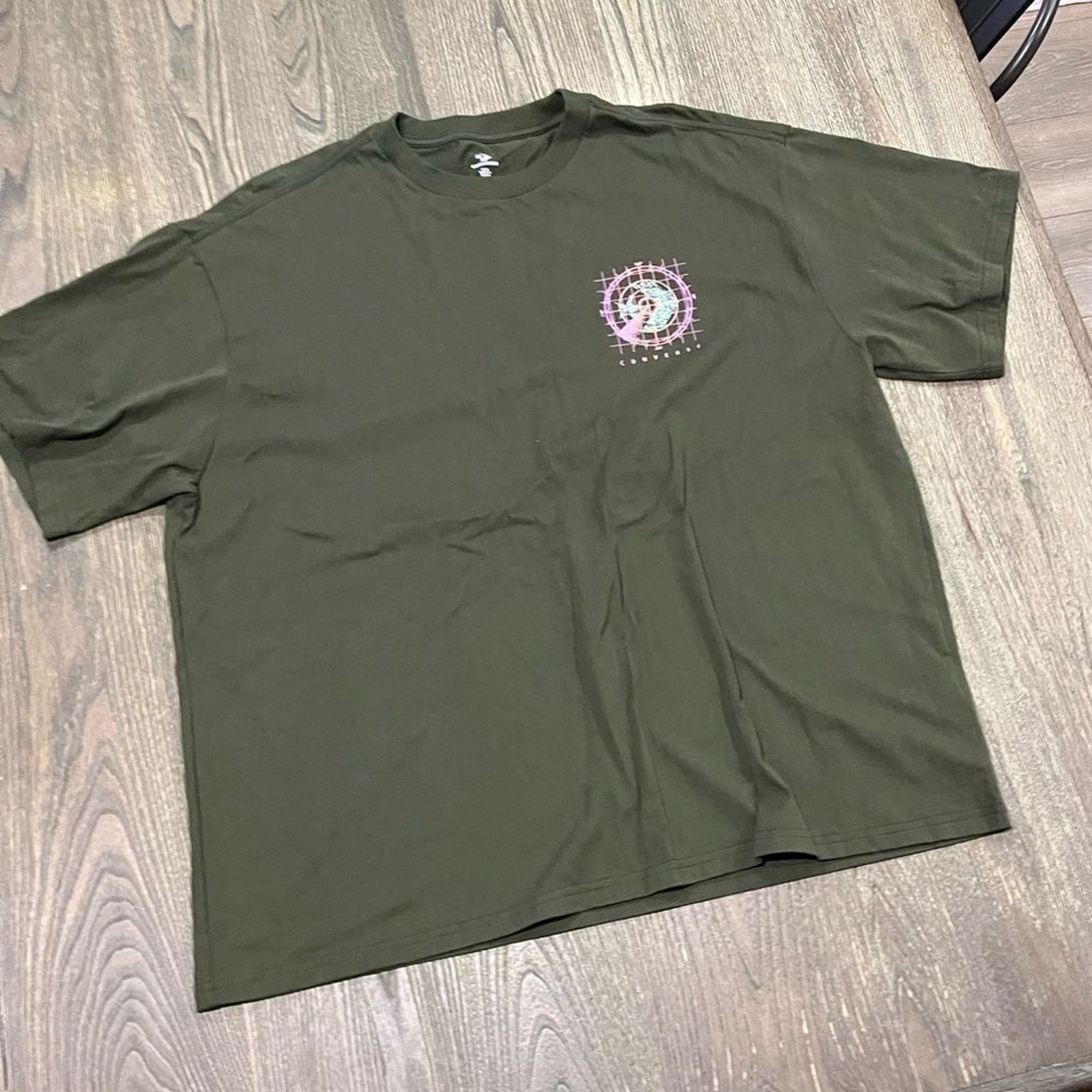 Converse NWOT Converse Graphic Tee Short Sleeve Crew Neck Green M Size US M / EU 48-50 / 2 - 1 Thumbnail