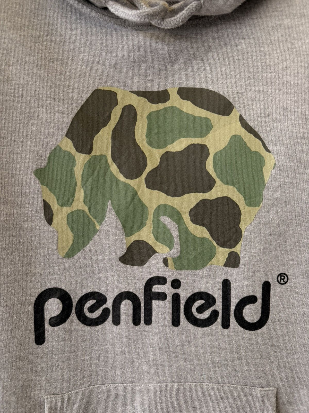 Penfield Penfield Camo Bear Logo Hoodie Hooded Sweatshirt Grey Size M Size US M / EU 48-50 / 2 - 2 Thumbnail