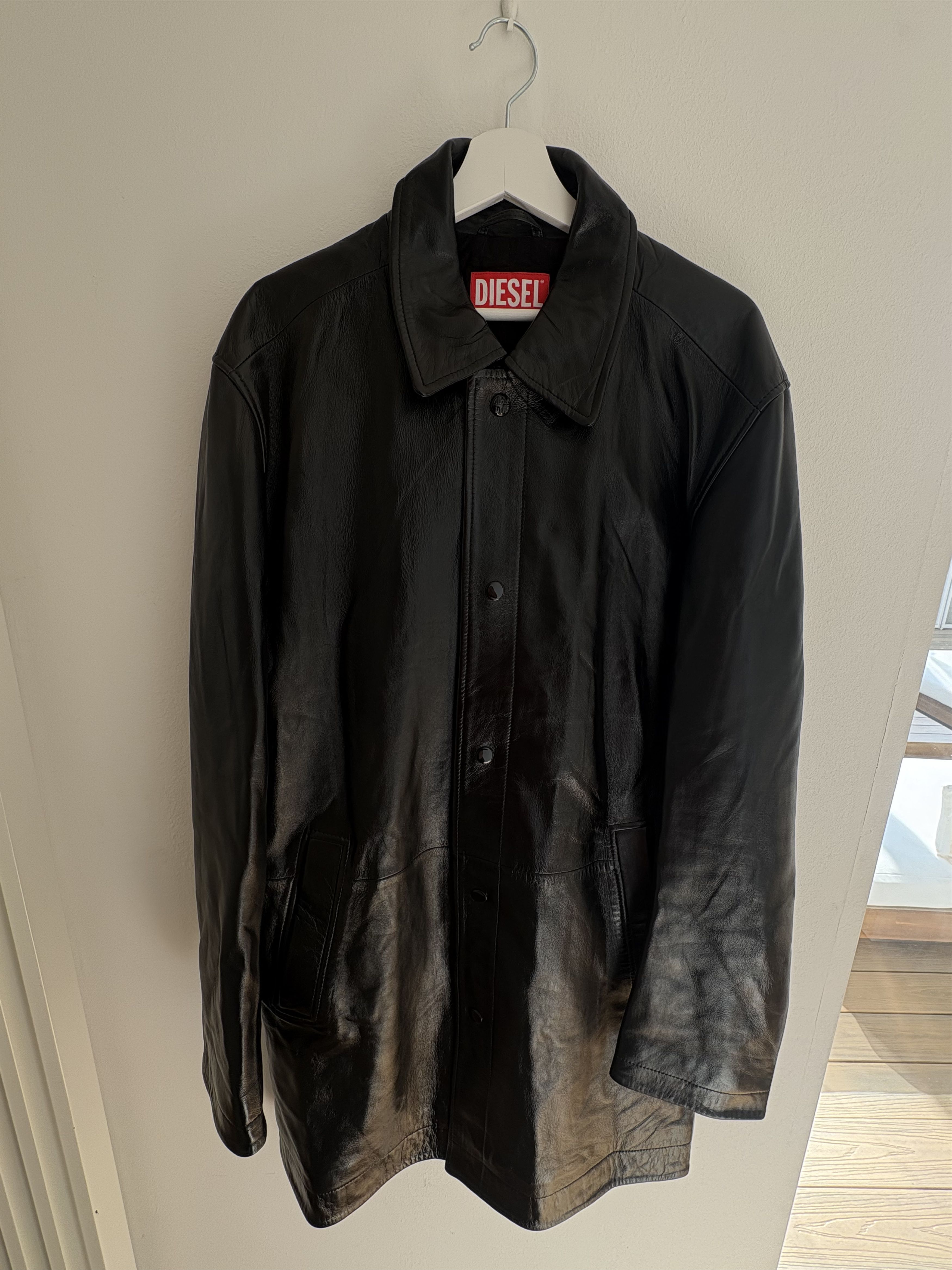 Diesel Diesel single-breasted leather coat Size US L / EU 52-54 / 3 - 1 Thumbnail