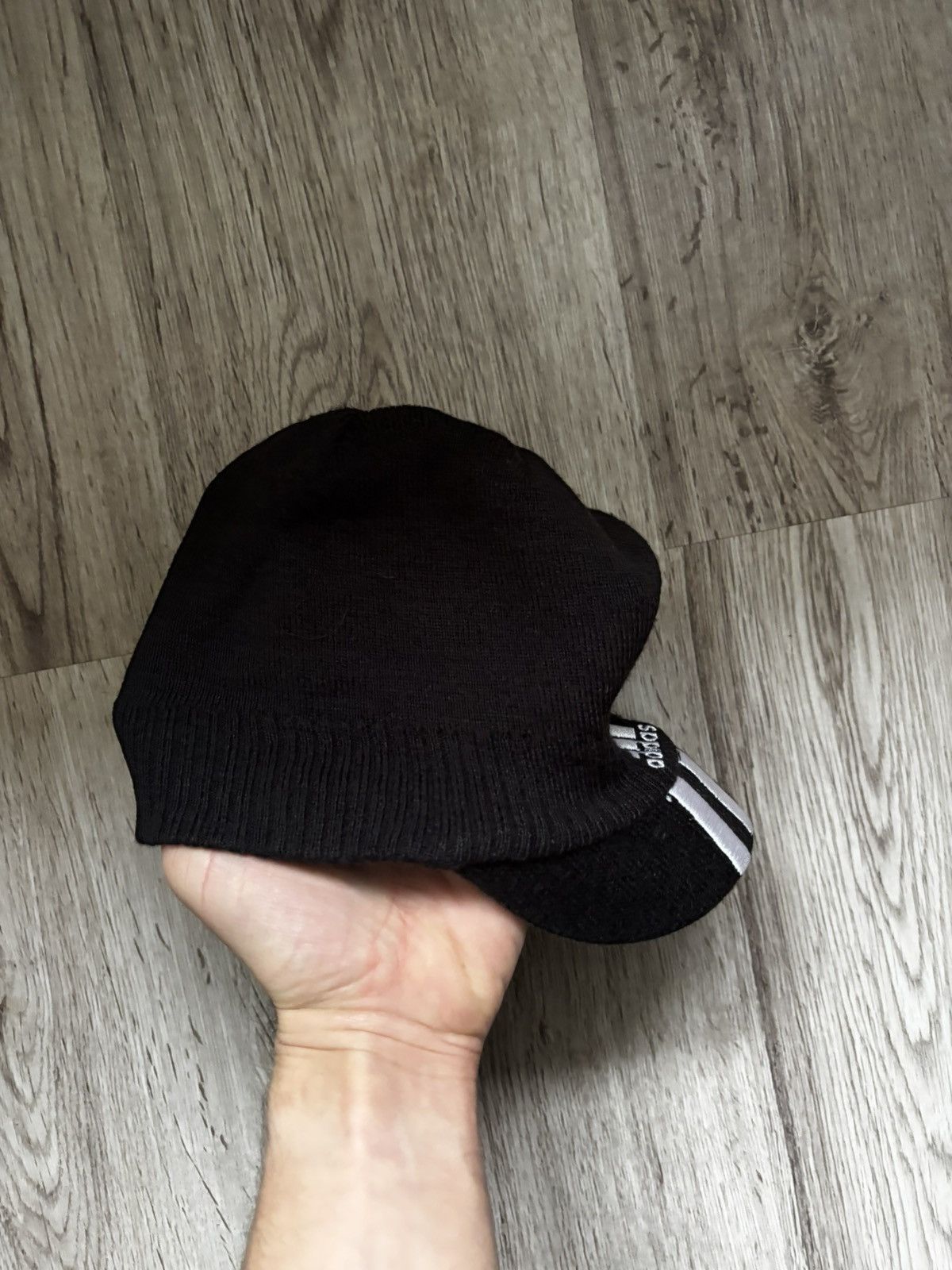 Adidas RARE Adidas Beanie Hat Black Stripes Logo 2010 Archive Size ONE SIZE - 14 Thumbnail