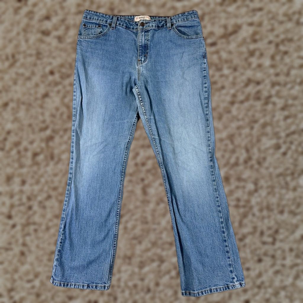 Levi's Levi's Women's Denim Jeans Bootcut Stretch Mid Rise Blue 16 Regular Cotton 33x29 Size 38" / US 16 / IT 52 - 1 Thumbnail