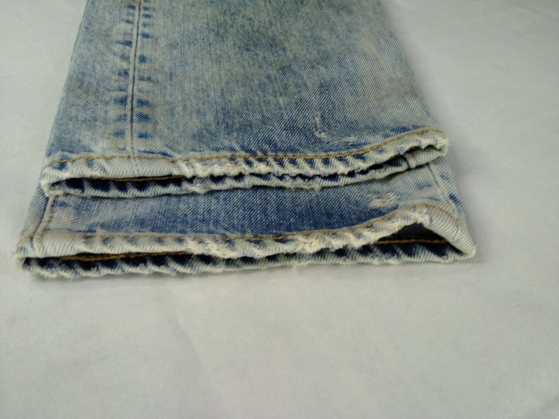 Japanese Brand Ripped Faded Blue Vintage Levi's 501 34x31.5 Denim -JN864 Size US 34 / EU 50 - 10 Thumbnail