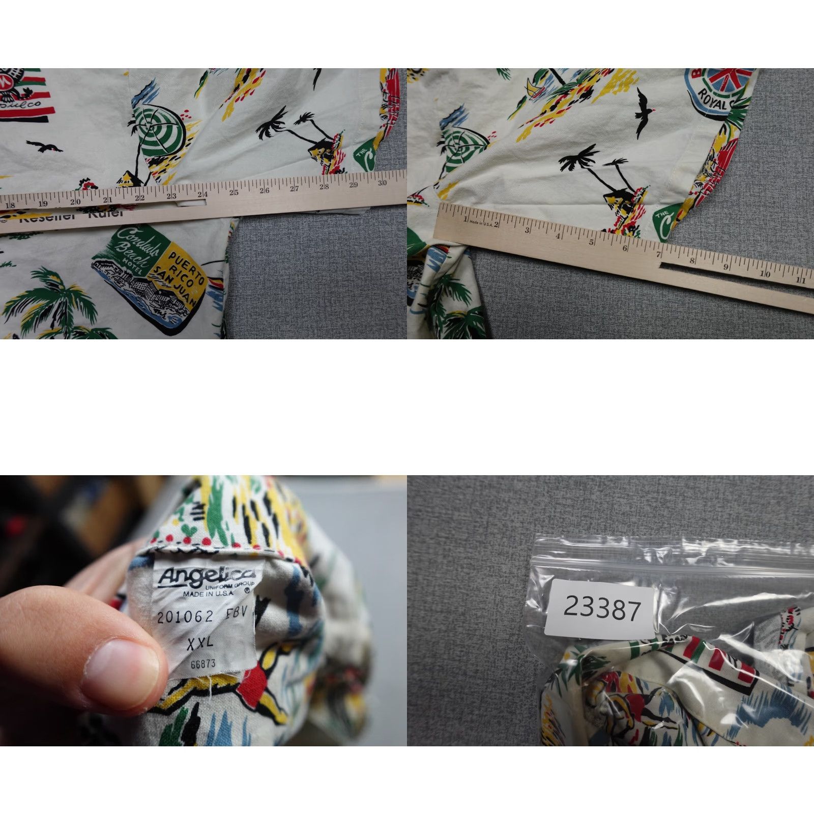 Vintage VINTAGE Angelica Shirt Mens 2XL White Hawaiian Floral Button-Up Adults 2XL Mens Size US XXL / EU 58 / 5 - 8 Thumbnail