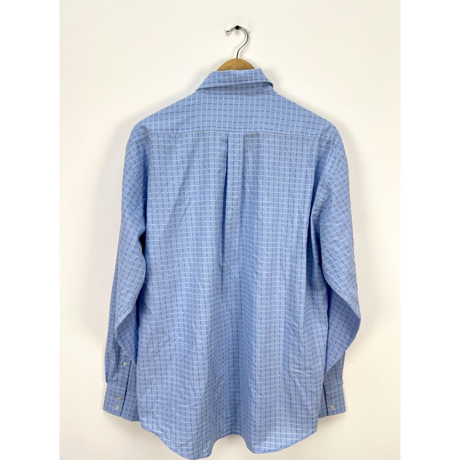 Yves Saint Laurent Yves Saint Laurent Shirt Men Long Sleeve Button-Up Size L Blue Vtg Size US L / EU 52-54 / 3 - 8 Thumbnail