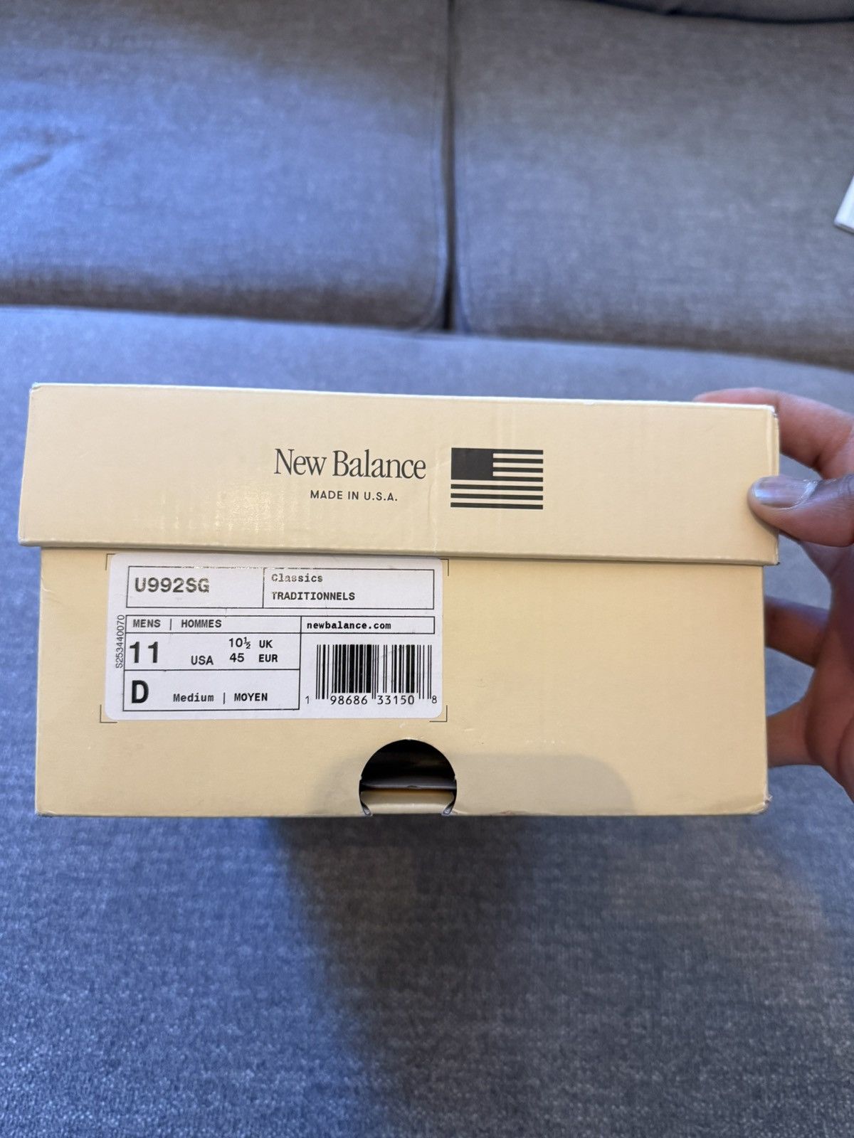 New Balance New Balance 992 Driftwood Mushroom Size US 11 / EU 44 - 3 Thumbnail