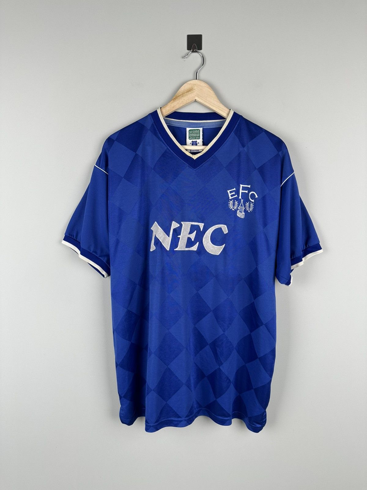 Vintage Vintage 90s Retro Score Draw Everton Soccer Jersey Size US XL / EU 56 / 4 - 1 Thumbnail