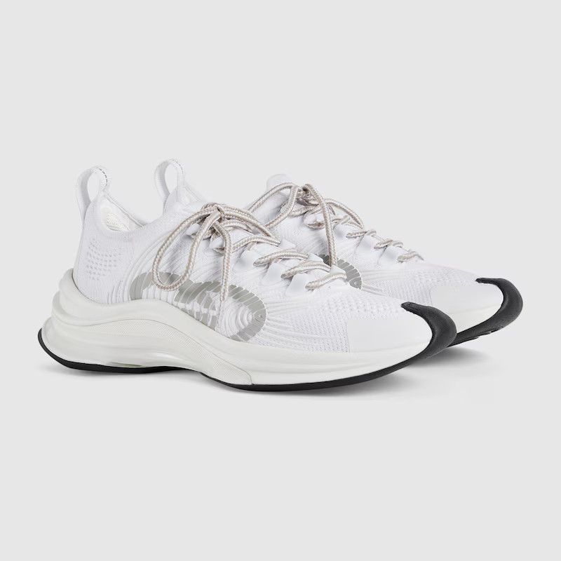 Gucci o1s1wg110225 Run Low-Top Sneakers in White Size US 5.5 / IT 35.5 - 2 Thumbnail
