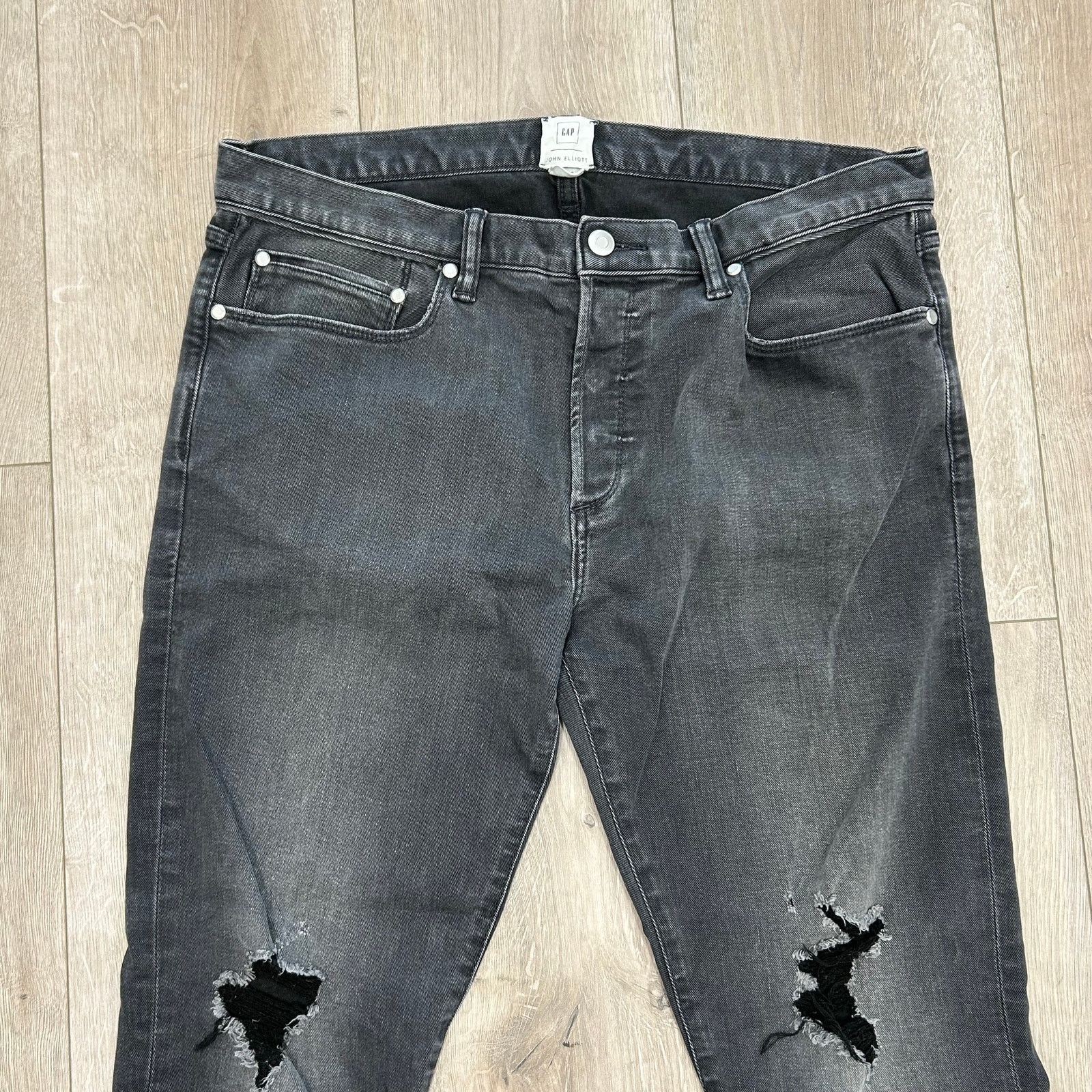 John Elliott John Elliot Gap GQ Black Skinny Jeans Pants Size 34x32 B20 Size US 34 / EU 50 - 2 Thumbnail