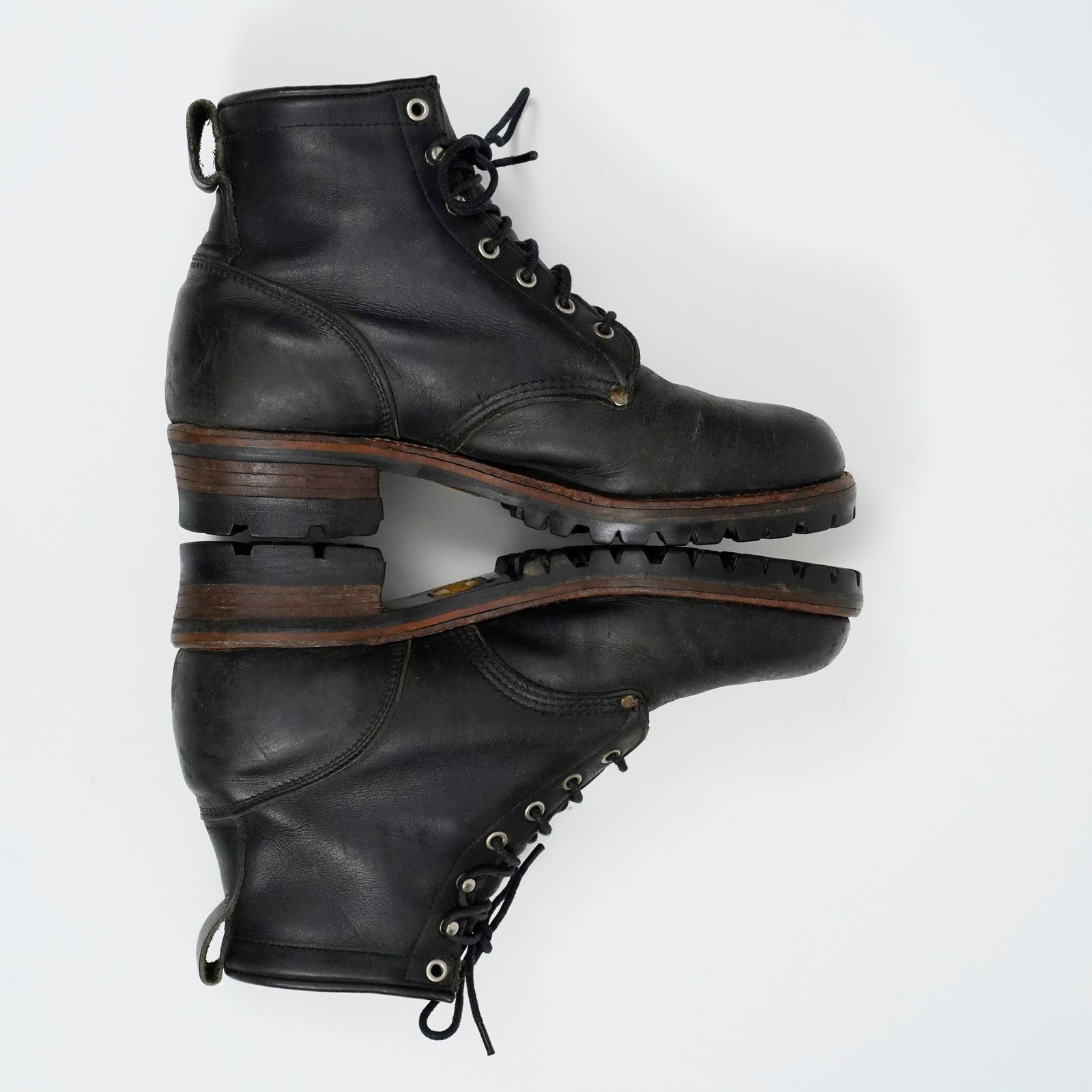Chippewa Vintage Chippewa Black Leather Logger Work Boots USA 10.5 Size US 10.5 / EU 43-44 - 6 Thumbnail