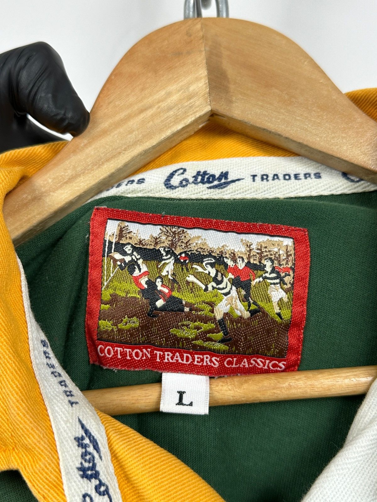 Cotton Traders Vintage South Africa Rugby Cotton Traders Long Sleeve Shirt Size US L / EU 52-54 / 3 - 18 Thumbnail