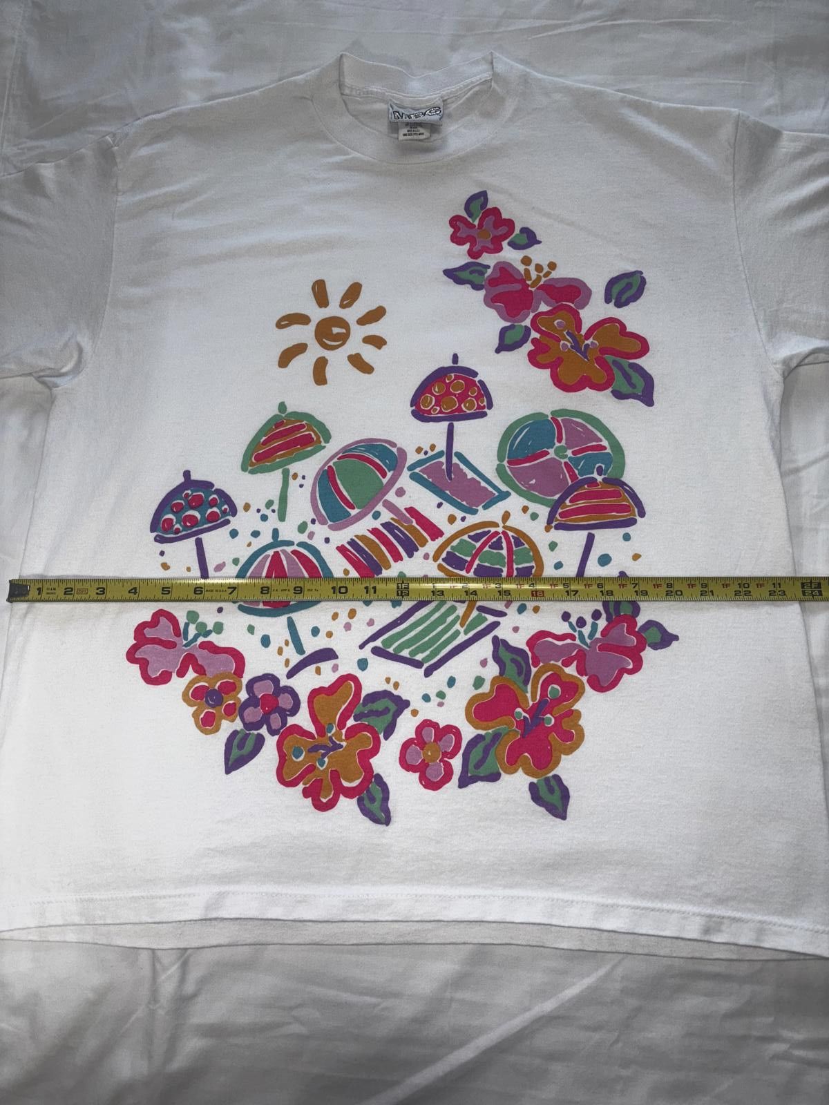 Designer Vintage MBC Summer Graphic Tee - White Size ONE SIZE - 6 Thumbnail