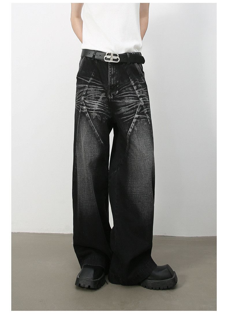 Japanese Brand × Jean American high street washed tailored loose straight jeans Size US 34 / EU 50 - 3 Thumbnail