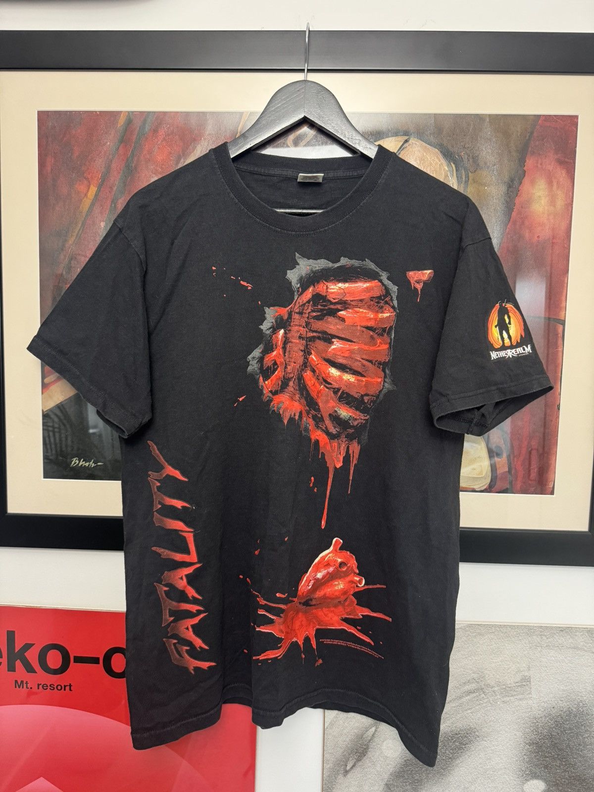 Vintage Y2k Mortal Combat Video Game Tee Fatality Finish Him