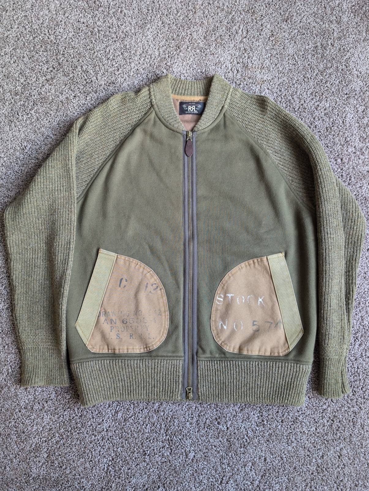 RRL Ralph Lauren RRL Ralph Lauren Stenciled Flight Jacket Size US M / EU 48-50 / 2 - 1 Thumbnail