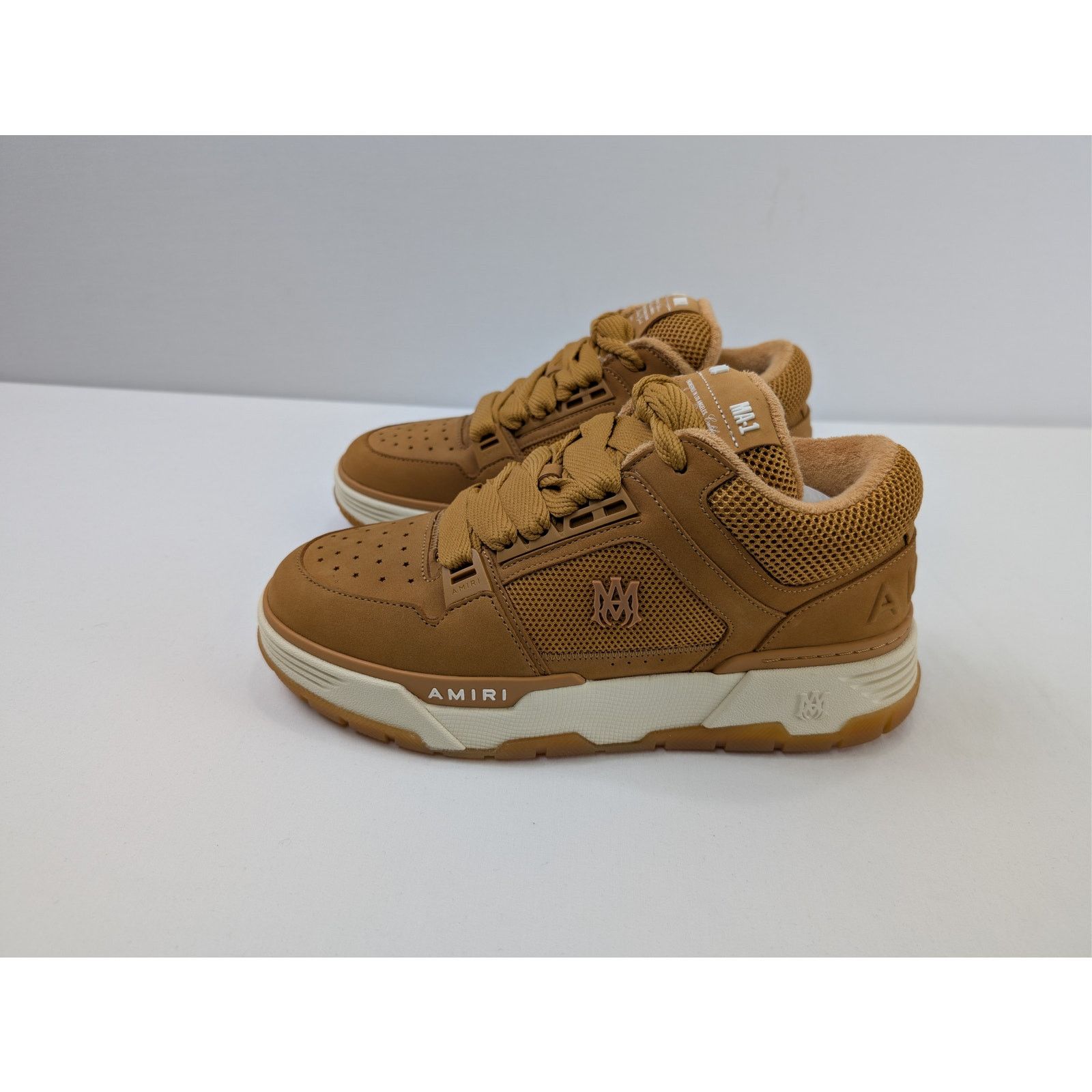 Amiri o1rshd1 Nubuck MA-1 Sneaker shoe in Wheat/Brown Size US 10 / EU 43 - 9 Thumbnail