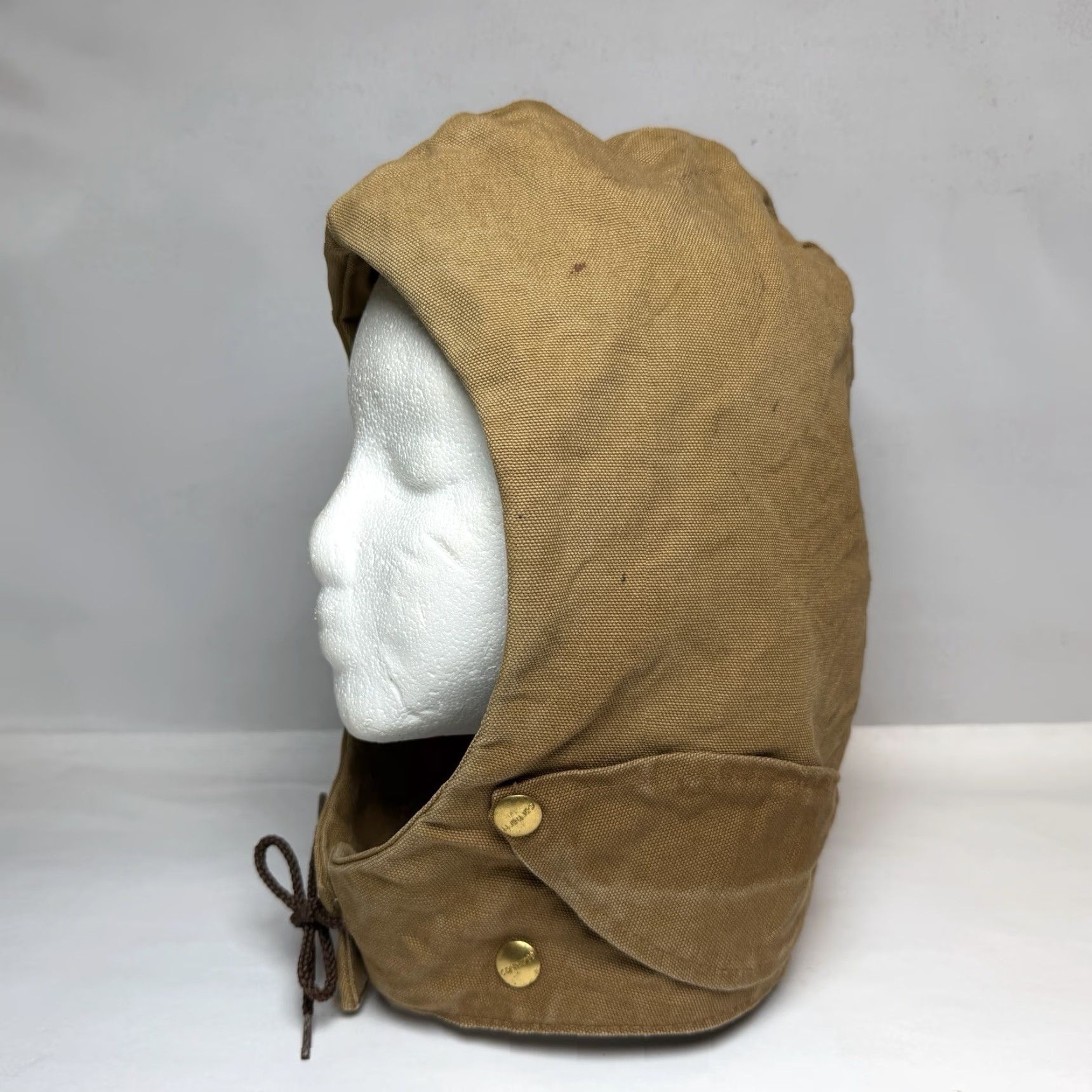 Carhartt VINTAGE Carhartt Hood Mens One Size Brown Duck Quilted Lined Made USA 90s Size ONE SIZE - 2 Thumbnail
