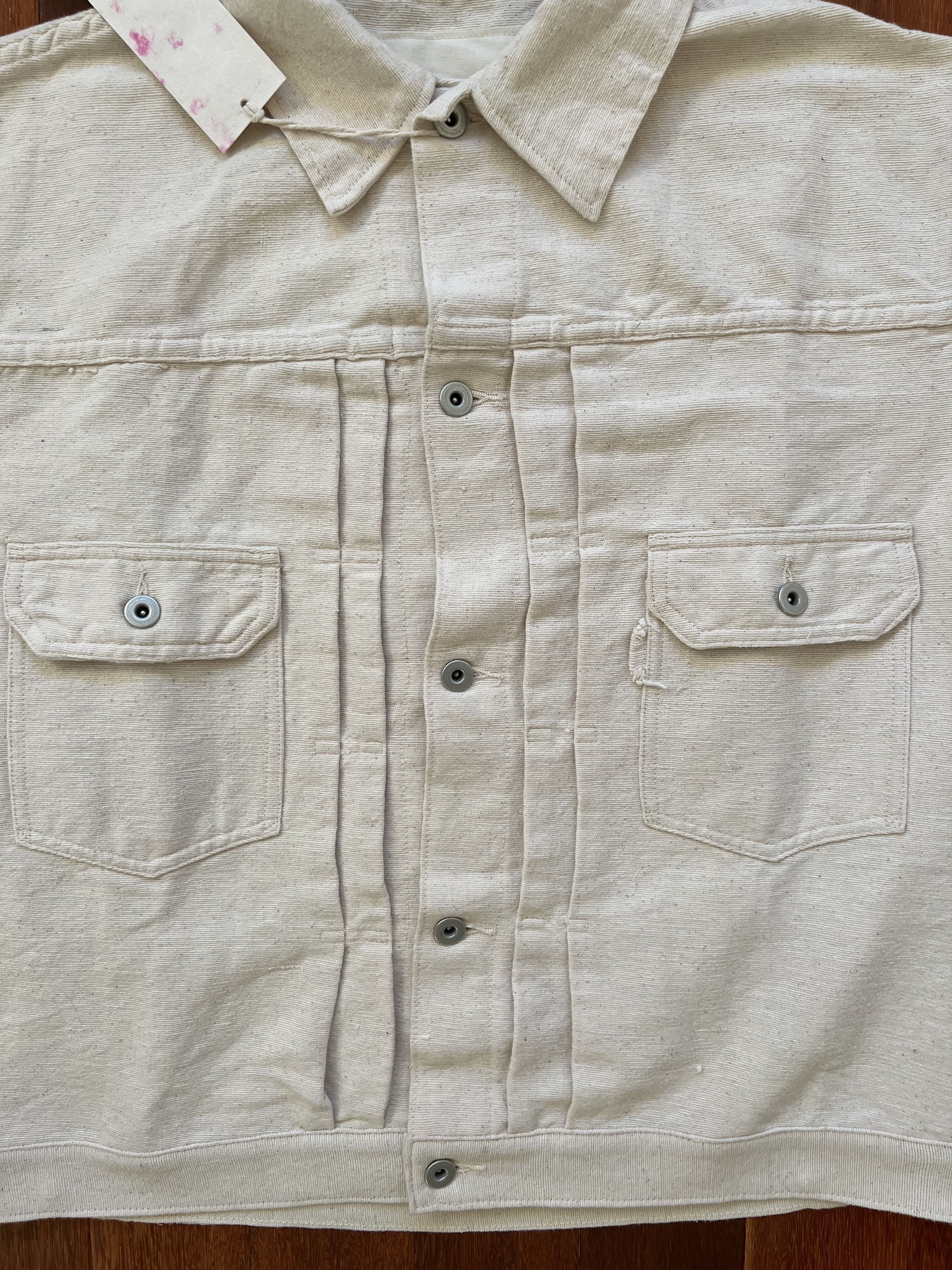 Story Mfg. 💚 Story Mfg Tuesday Jacket Ecru Handloom Medium NEW Size US M / EU 48-50 / 2 - 6 Thumbnail