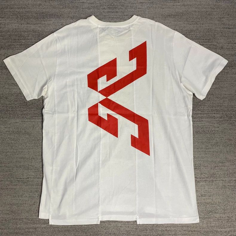 Givenchy Givenchy White Print Pattern Patchwork Short Sleeve Size US S / EU 44-46 / 1 - 2 Thumbnail