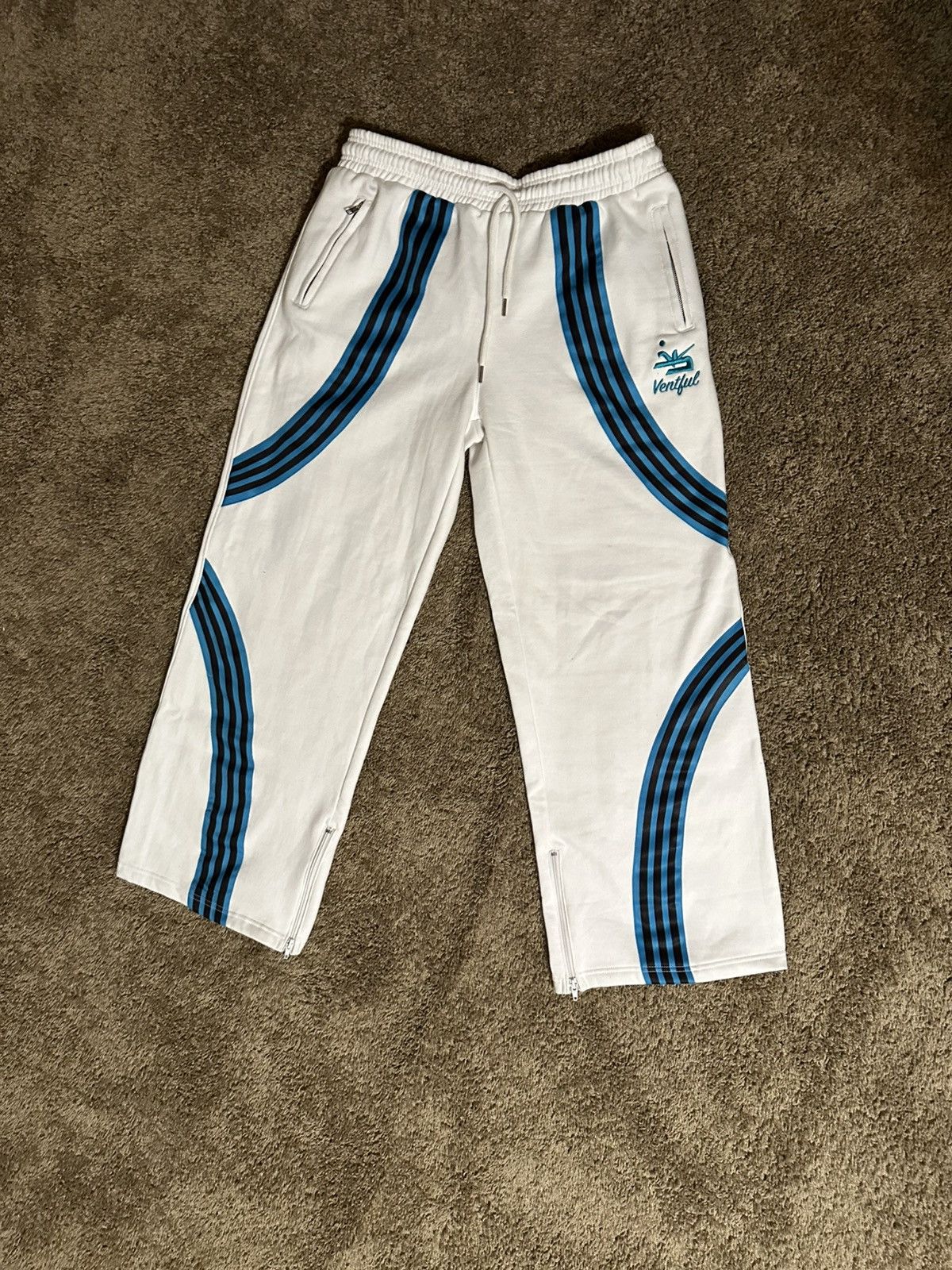 Designer Fashion y2k Open Bottom Sweatpants Size US 38 / EU 54 - 2 Thumbnail