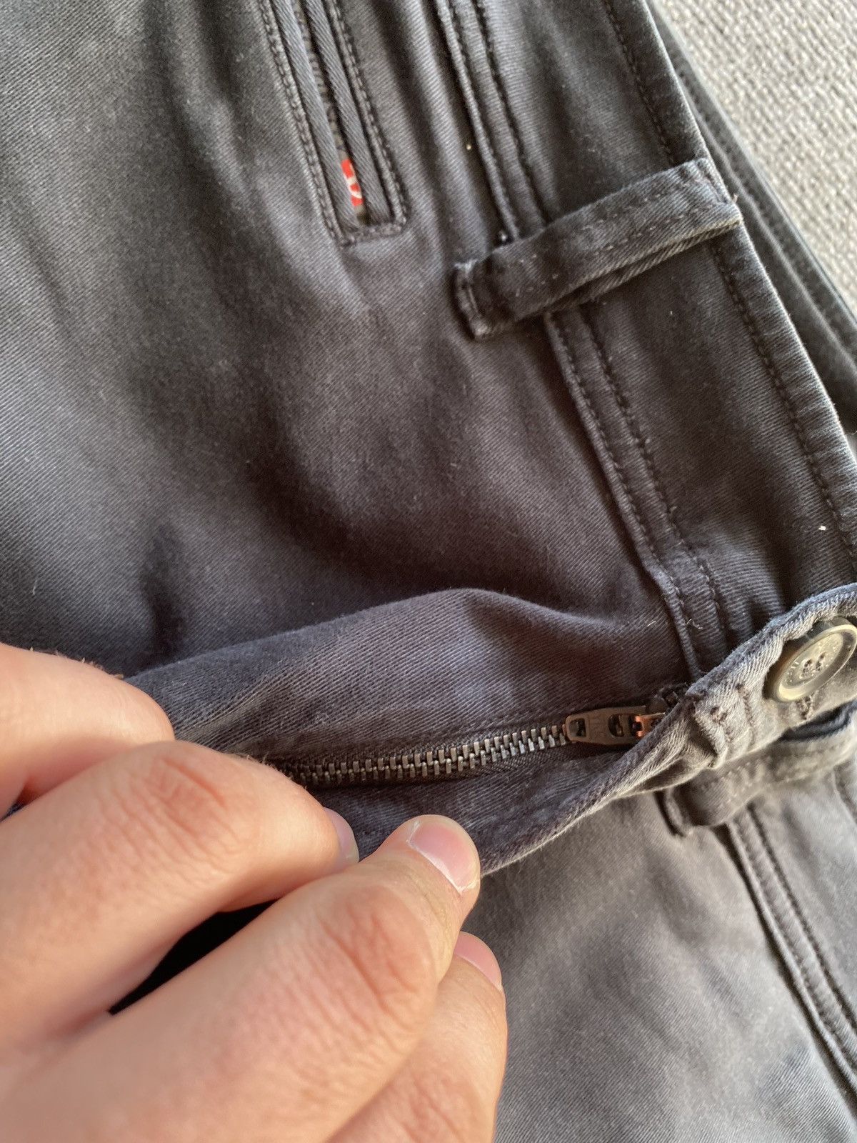 Diesel 🔥Opium Punk Diesel cargo black faded opium pants Size US 33 - 4 Thumbnail
