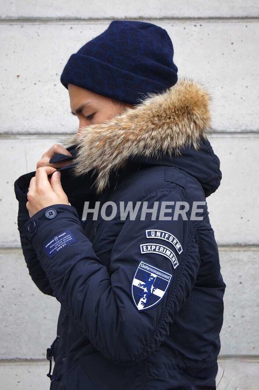 uniform experiment UE 5-Star Collar Padded Mods Coat Navy M Like New Size US M / EU 48-50 / 2 - 8 Thumbnail