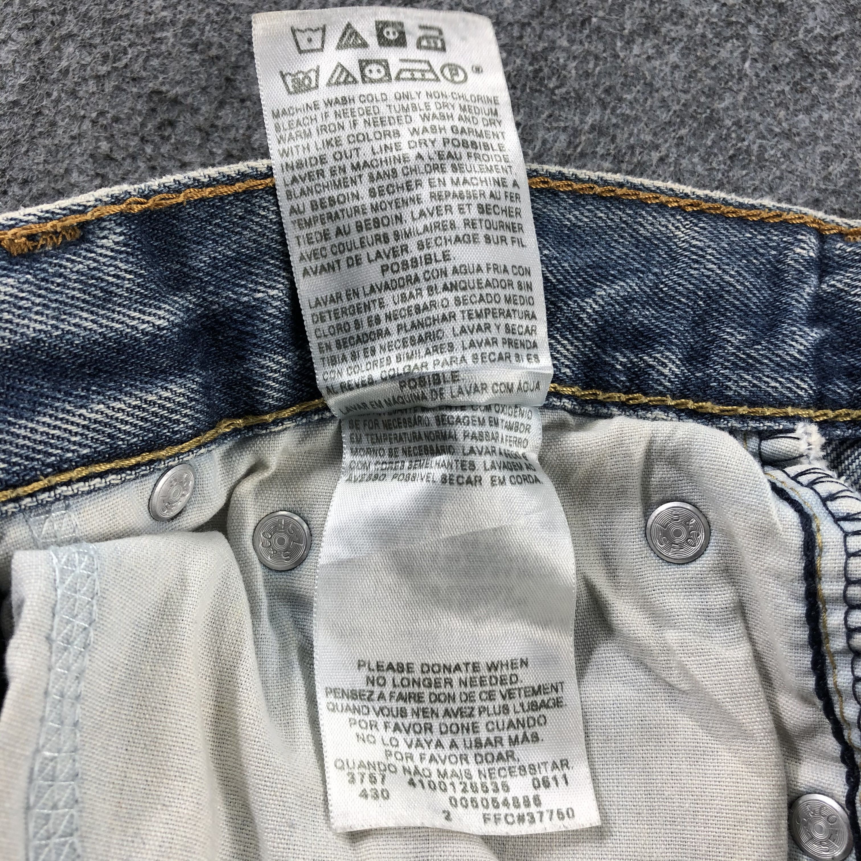 Levi's Vintage Blue Wash Levis 505 Jeans-J2359 Size US 30 / EU 46 - 11 Thumbnail