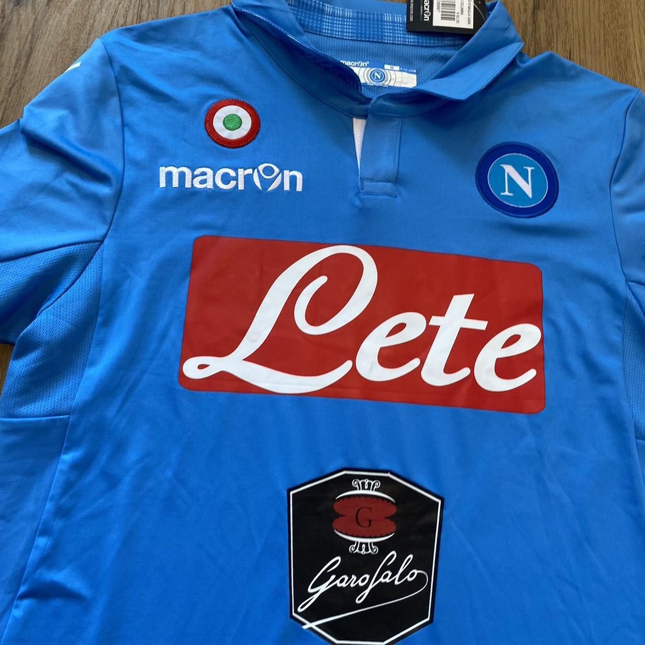 Macron 2014-15 *9 Higuain Napoli Macron Home Football Shirt Size US M / EU 48-50 / 2 - 4 Thumbnail