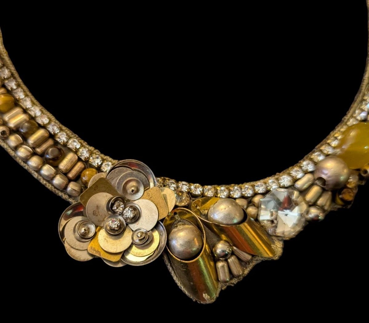 Other Khan Retired Antique Gold Tone Natural Stone And Beaded Size ONE SIZE - 4 Thumbnail