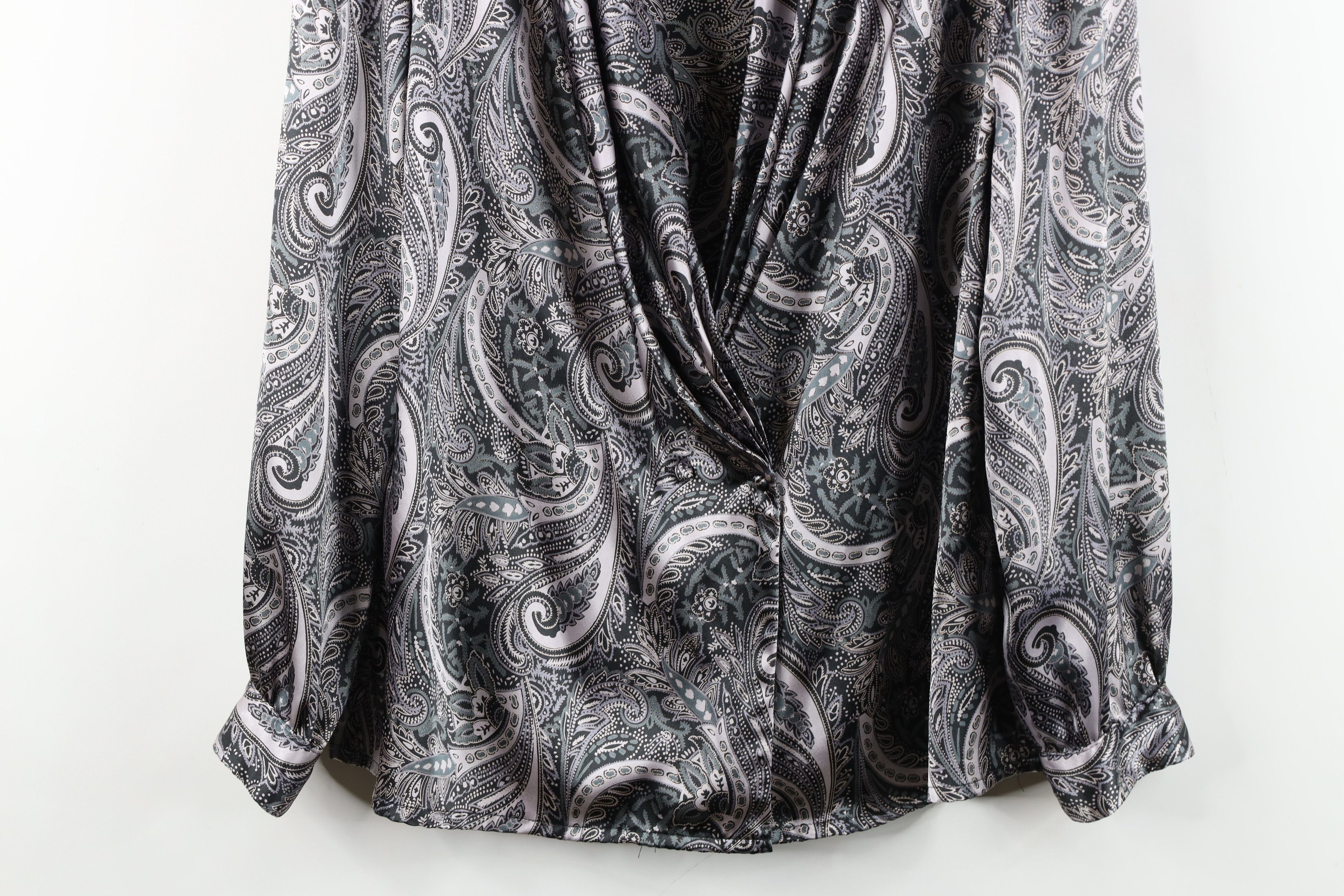Vintage Vintage 80s 90s Streetwear Paisley Blazer Shirt Jacket USA Size XL / US 12-14 / IT 48-50 - 3 Thumbnail