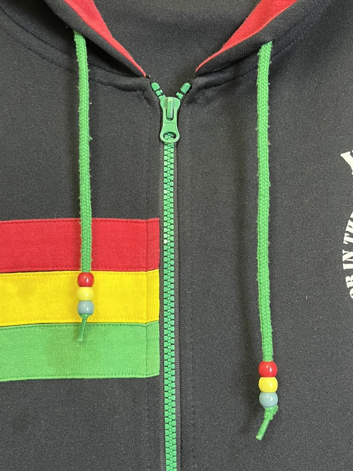 Japanese Brand HIP HOP🔥ZAPAGEAR JAH RASTAFARI TRACKTOP ZIPPER HOODIES Size US XXL / EU 58 / 5 - 6 Thumbnail