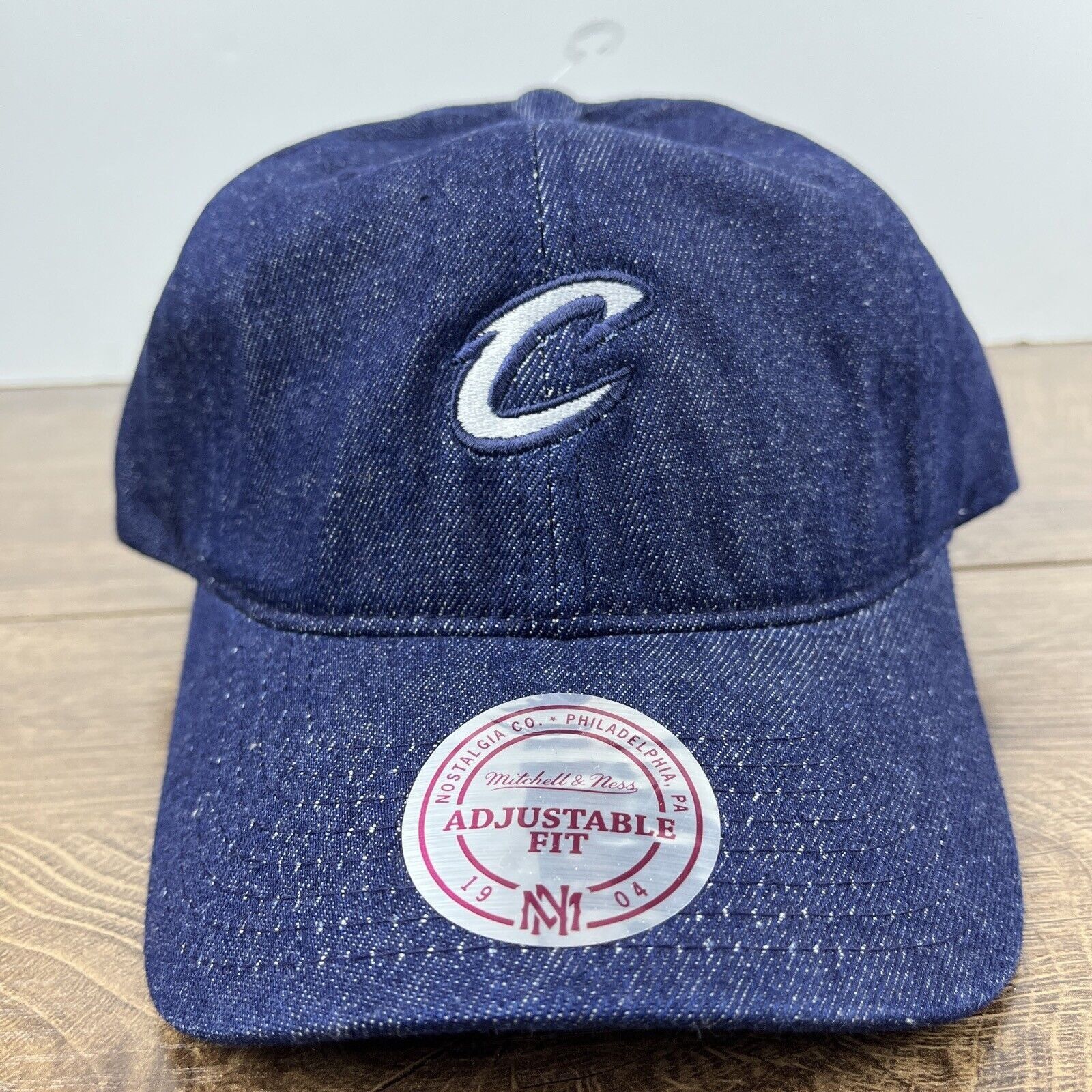 Mitchell & Ness Cleveland Cavaliers Hat NBA Mitchell & Ness Blue Hat Adjusta Size ONE SIZE - 4 Thumbnail
