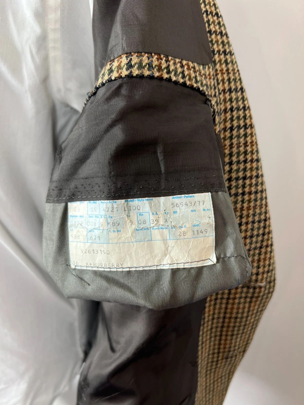 Burberry Burberrys Multicolor Houndstooth Wool Cashmere Blazer Jacket Size 46R - 12 Thumbnail