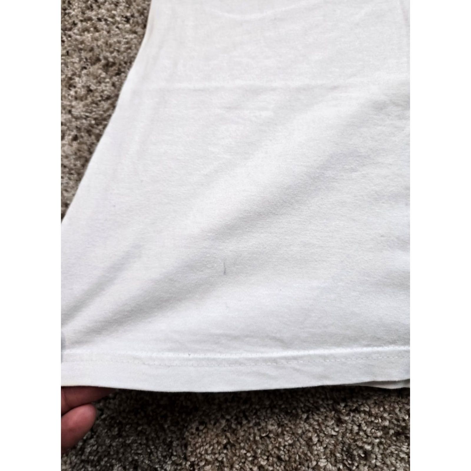 Hanes Vintage Hanes Beefy-T T Shirt XL Men White Short Sleeve Graphic Y2K 90s Nerd Community Logo Shirts Mens Size US XL / EU 56 / 4 - 7 Thumbnail